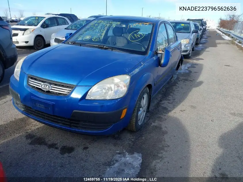KNADE223796562636 2009 Kia Rio Lx/Sx