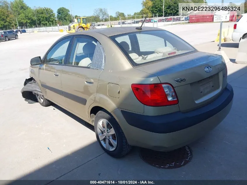 KNADE223296486324 2009 Kia Rio Lx