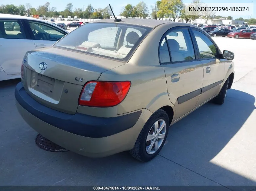 KNADE223296486324 2009 Kia Rio Lx