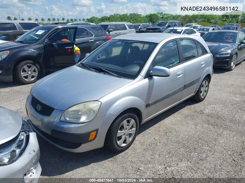 KNADE243496581142 2009 Kia Rio5 Lx