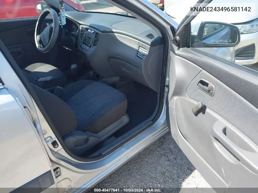 KNADE243496581142 2009 Kia Rio5 Lx