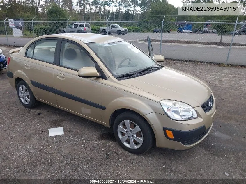 KNADE223596459151 2009 Kia Rio Lx