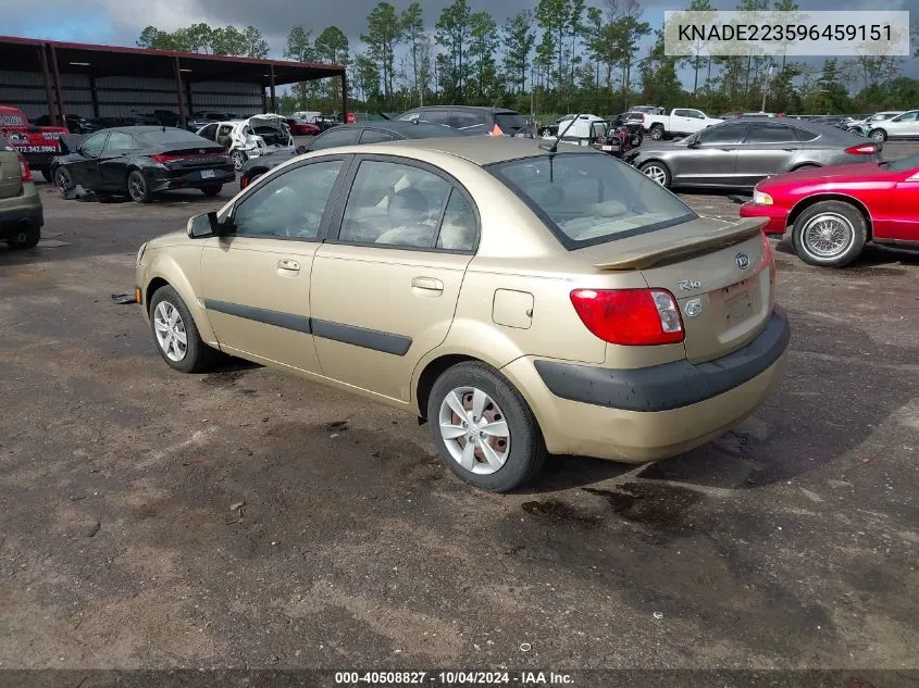 KNADE223596459151 2009 Kia Rio Lx