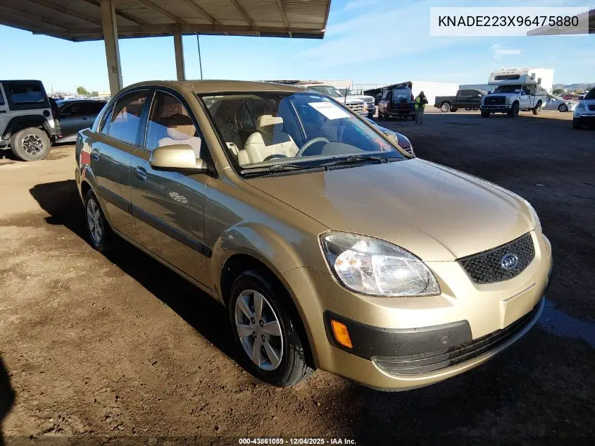 KNADE223X96475880 2009 Kia Rio Lx