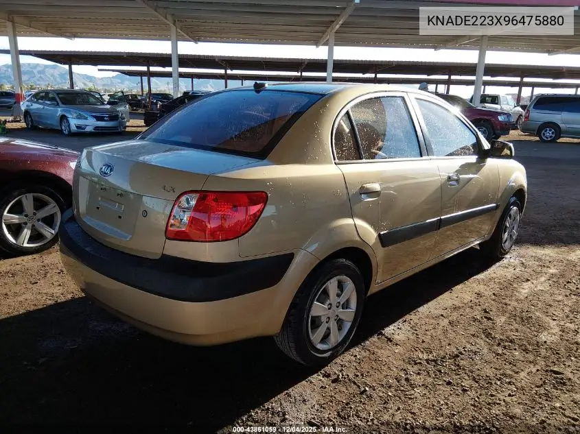 KNADE223X96475880 2009 Kia Rio Lx