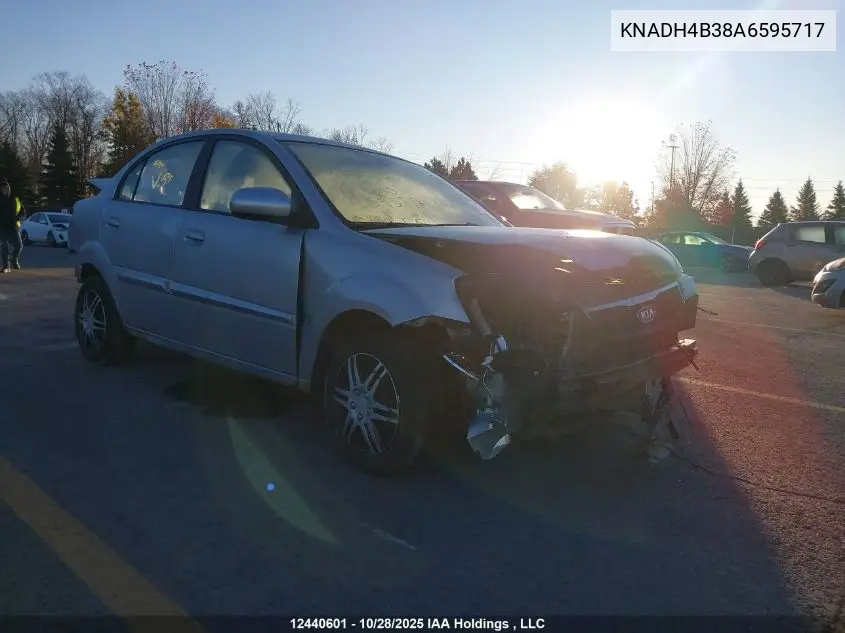 KNADH4B38A6595717 2010 Kia Rio