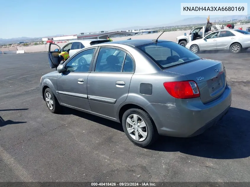 KNADH4A3XA6680169 2010 Kia Rio Lx