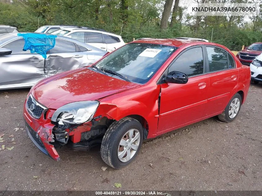 KNADH4A39A6678090 2010 Kia Rio Lx/Sx