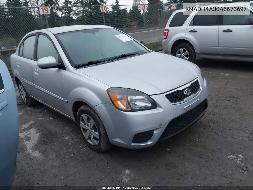KNADH4A30A6673697 2010 Kia Rio Lx