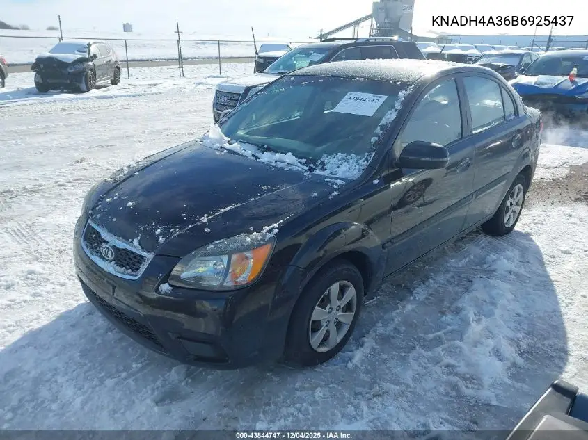 KNADH4A36B6925437 2011 Kia Rio Lx