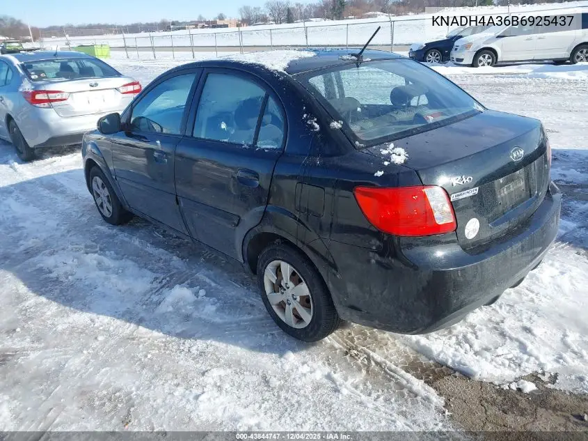 KNADH4A36B6925437 2011 Kia Rio Lx
