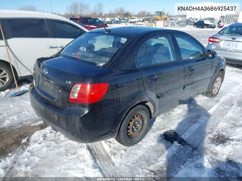 KNADH4A36B6925437 2011 Kia Rio Lx