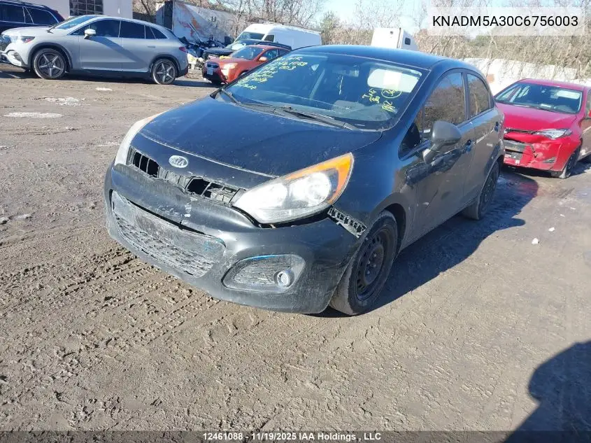 KNADM5A30C6756003 2012 Kia Rio