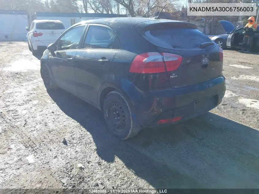 KNADM5A30C6756003 2012 Kia Rio