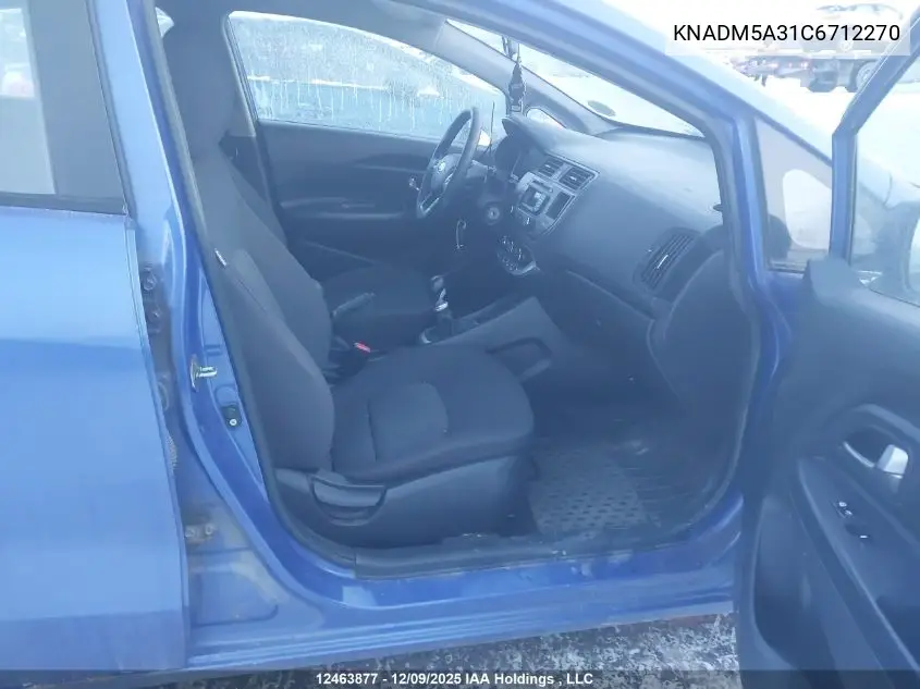 KNADM5A31C6712270 2012 Kia Rio Lx