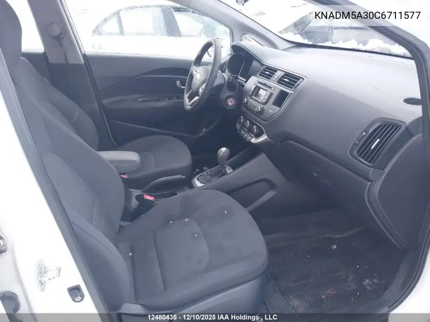 KNADM5A30C6711577 2012 Kia Rio Ex/Lx/Lx+/Sx