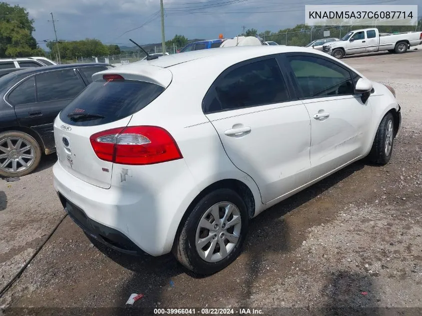 KNADM5A37C6087714 2012 Kia Rio5 Lx