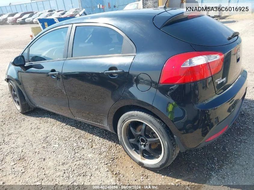 KNADM5A36C6016925 2012 Kia Rio5 Lx