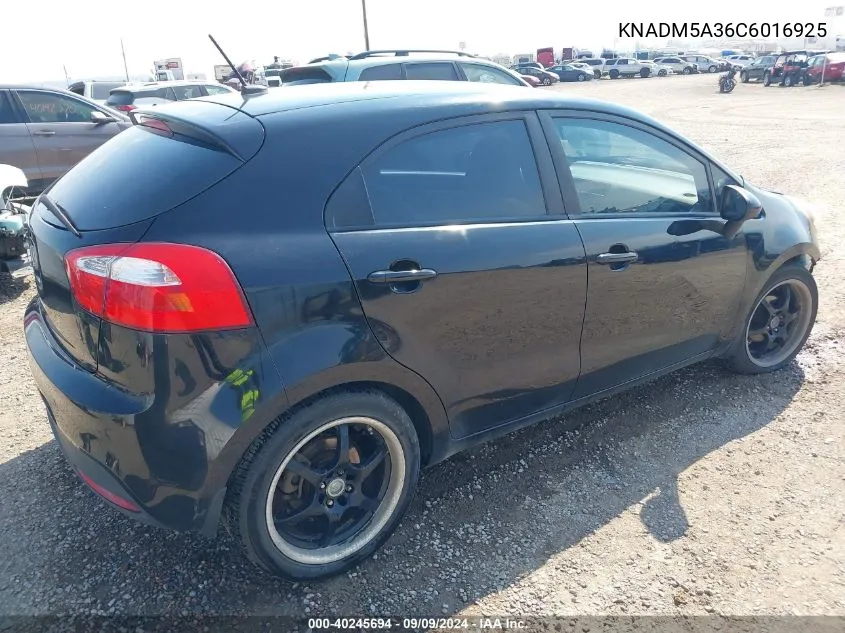 KNADM5A36C6016925 2012 Kia Rio5 Lx