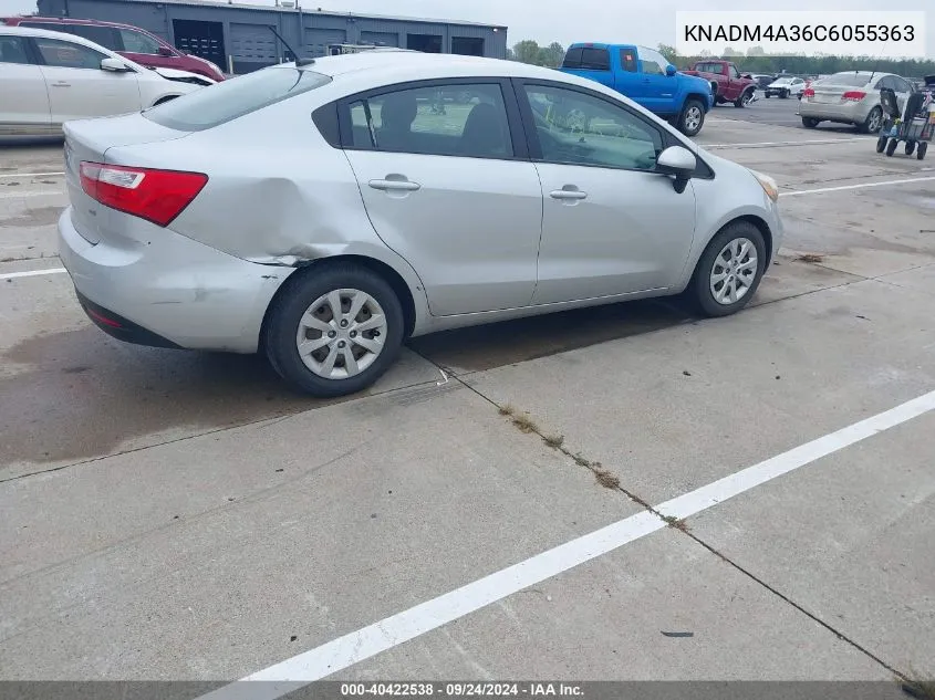 KNADM4A36C6055363 2012 Kia Rio Lx