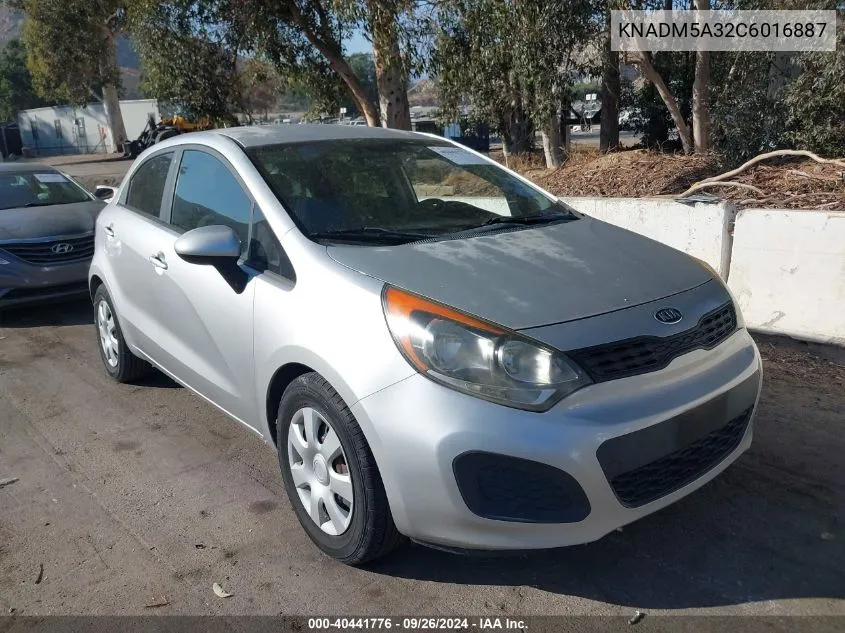 KNADM5A32C6016887 2012 Kia Rio5 Lx