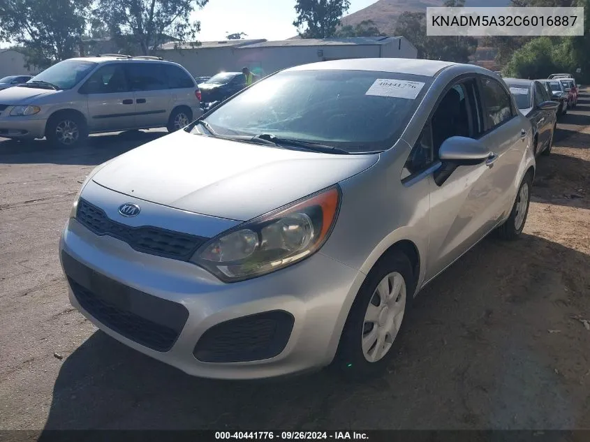 KNADM5A32C6016887 2012 Kia Rio5 Lx