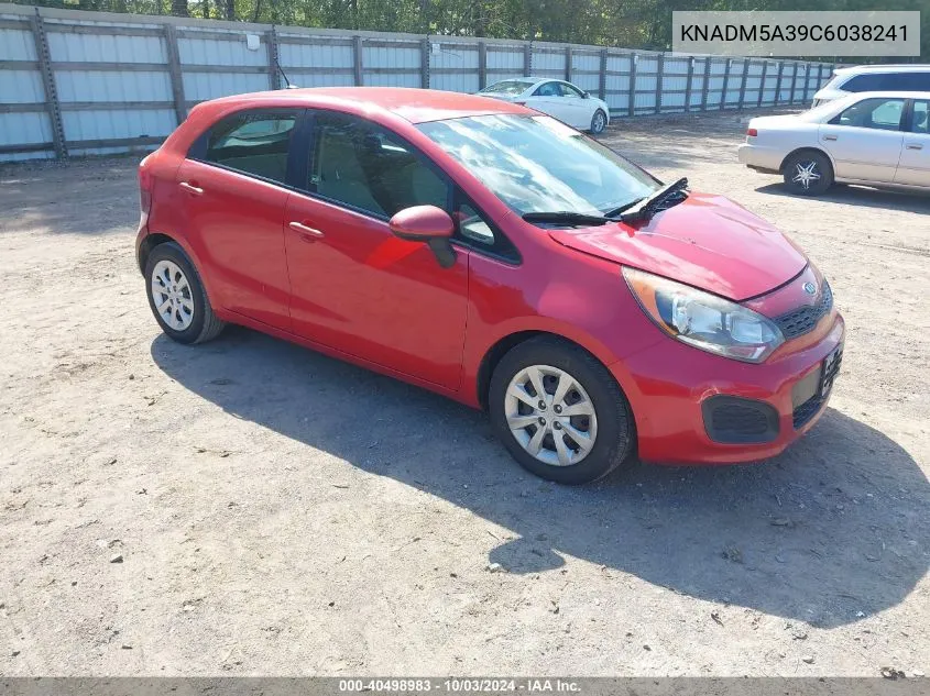 KNADM5A39C6038241 2012 Kia Rio5 Lx