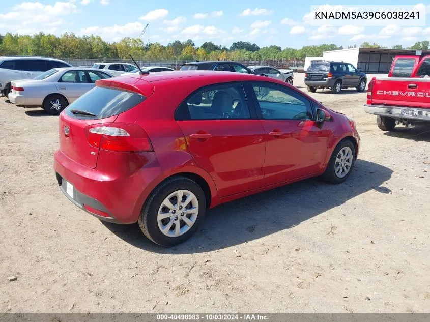 KNADM5A39C6038241 2012 Kia Rio5 Lx