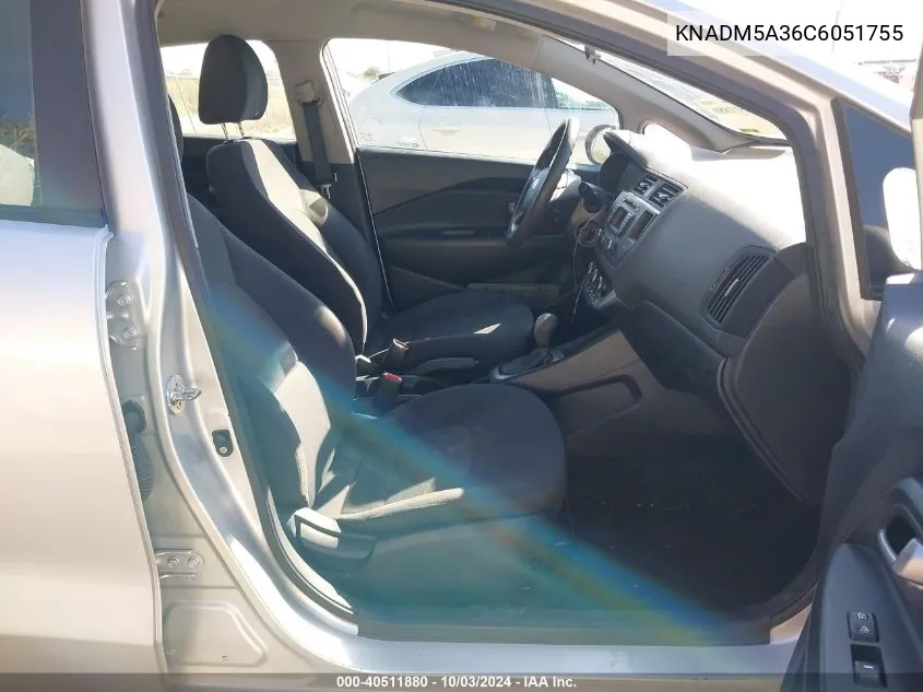 KNADM5A36C6051755 2012 Kia Rio5 Lx