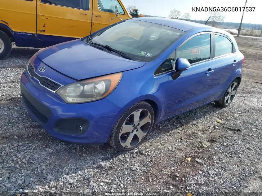 KNADN5A36C6017537 2012 Kia Rio5 Sx