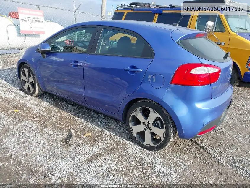 KNADN5A36C6017537 2012 Kia Rio5 Sx