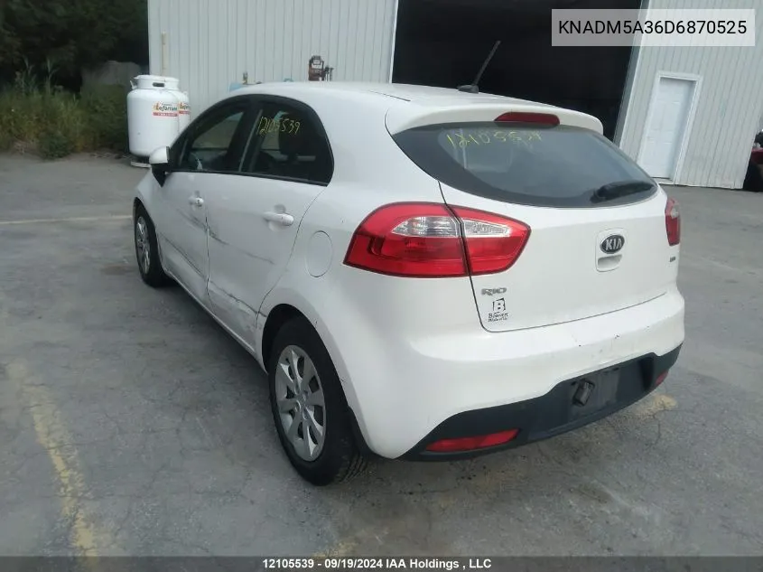 KNADM5A36D6870525 2013 Kia Rio