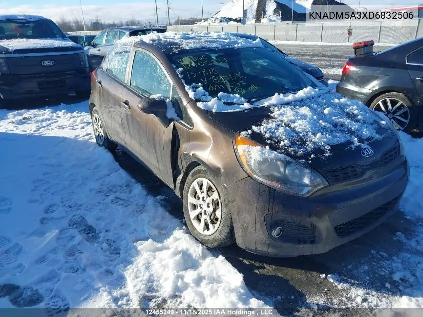 KNADM5A3XD6832506 2013 Kia Rio Ex/Lx/Lx+/Sx
