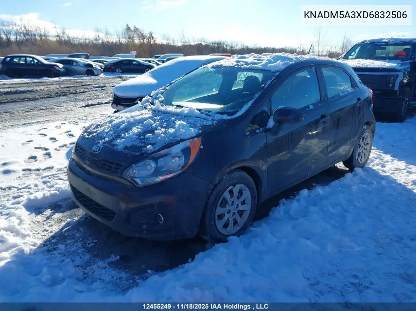KNADM5A3XD6832506 2013 Kia Rio Ex/Lx/Lx+/Sx