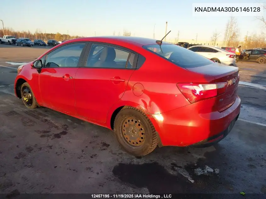 KNADM4A30D6146128 2013 Kia Rio Ex/Lx/Lx+/Sx