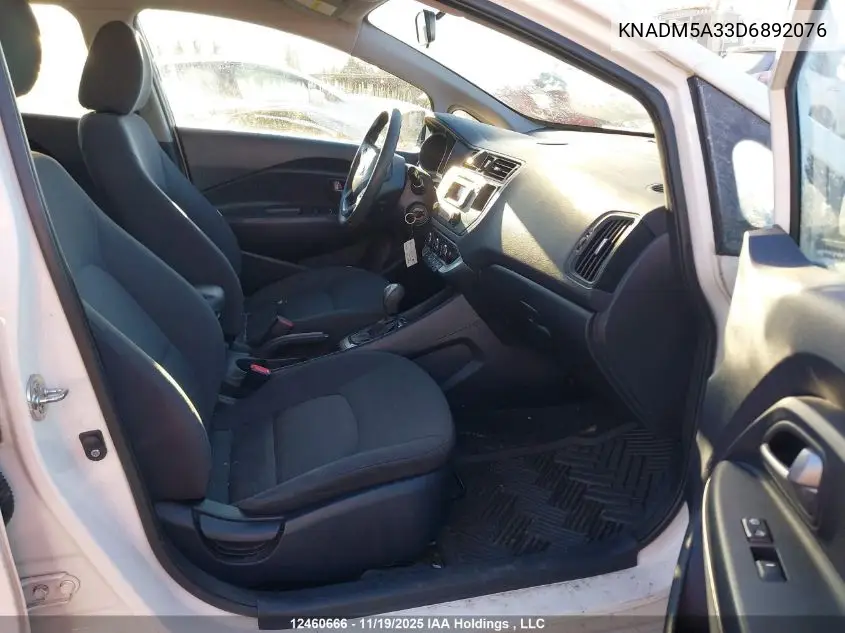 KNADM5A33D6892076 2013 Kia Rio Lx