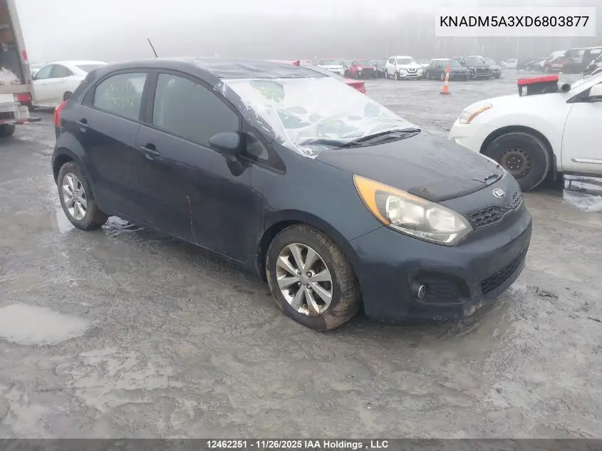 KNADM5A3XD6803877 2013 Kia Rio Lx