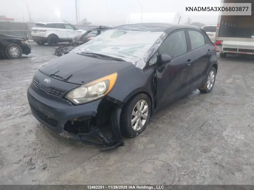 KNADM5A3XD6803877 2013 Kia Rio Lx