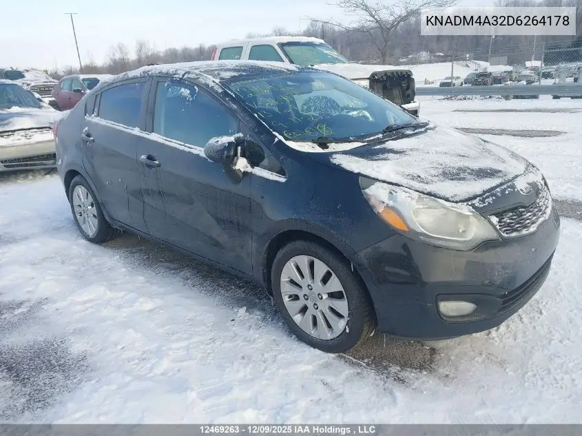 KNADM4A32D6264178 2013 Kia Rio Ex/Lx/Lx+/Sx