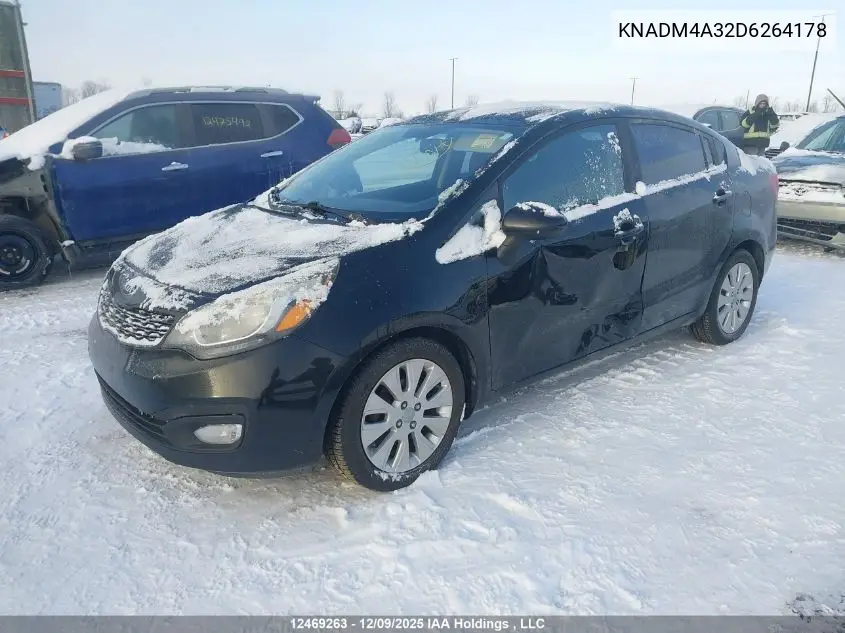 KNADM4A32D6264178 2013 Kia Rio Ex/Lx/Lx+/Sx
