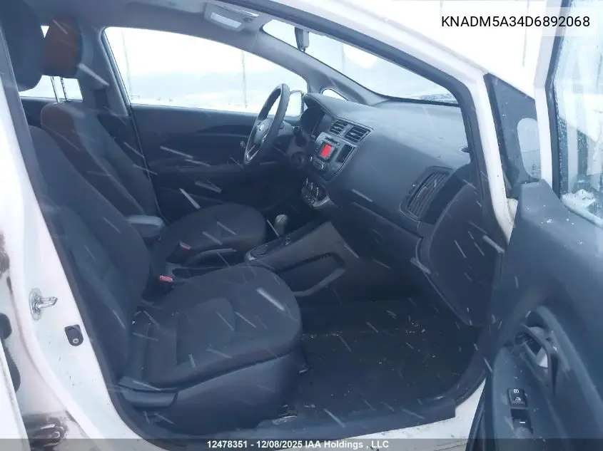 KNADM5A34D6892068 2013 Kia Rio Lx