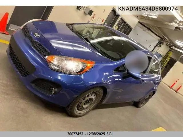 KNADM5A34D6800974 2013 Kia Rio Lx