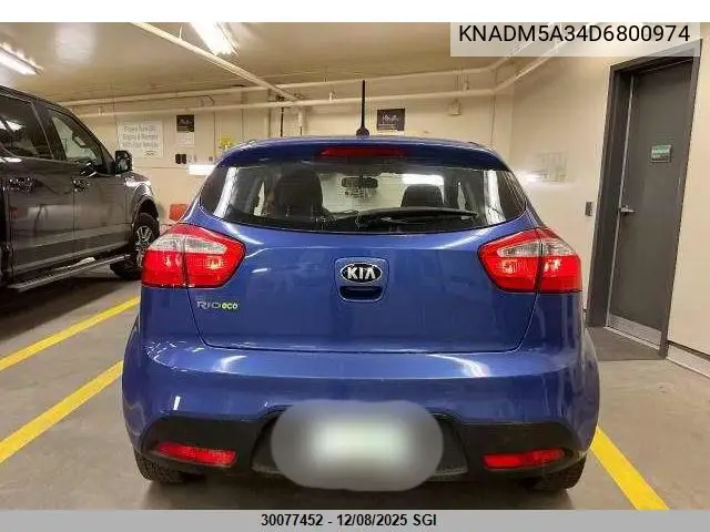 KNADM5A34D6800974 2013 Kia Rio Lx