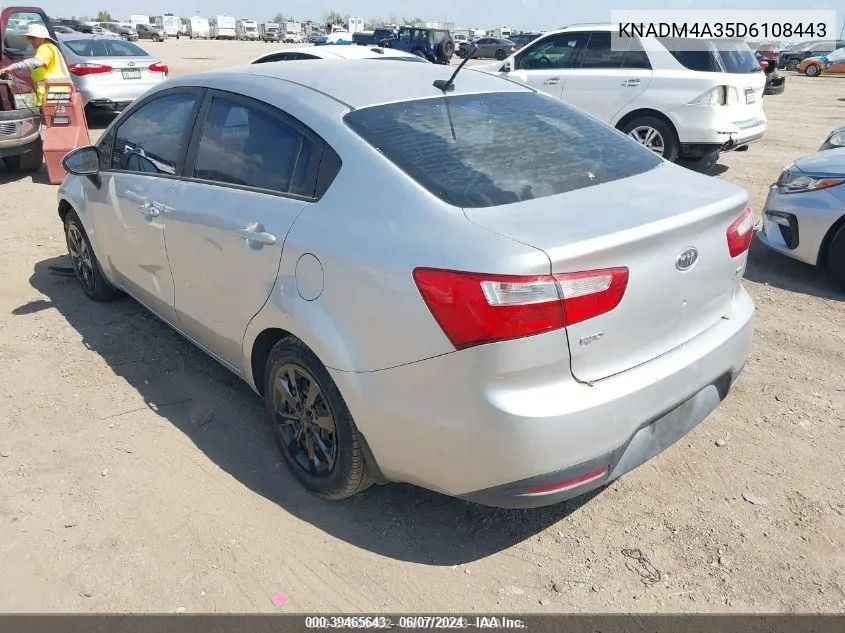 KNADM4A35D6108443 2013 Kia Rio Lx