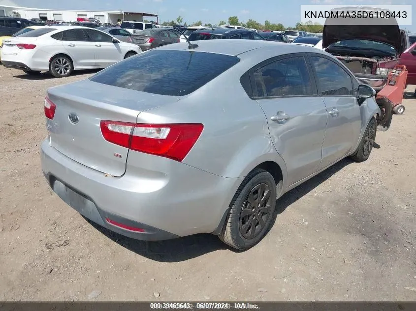 KNADM4A35D6108443 2013 Kia Rio Lx