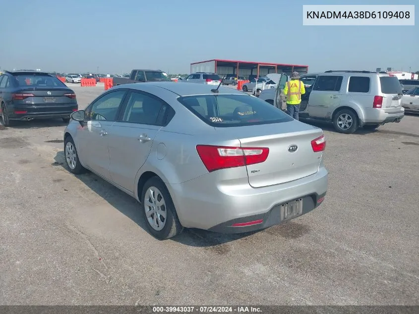 KNADM4A38D6109408 2013 Kia Rio Lx