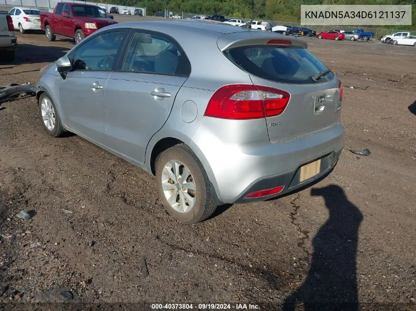 KNADN5A34D6121137 2013 Kia Rio Ex