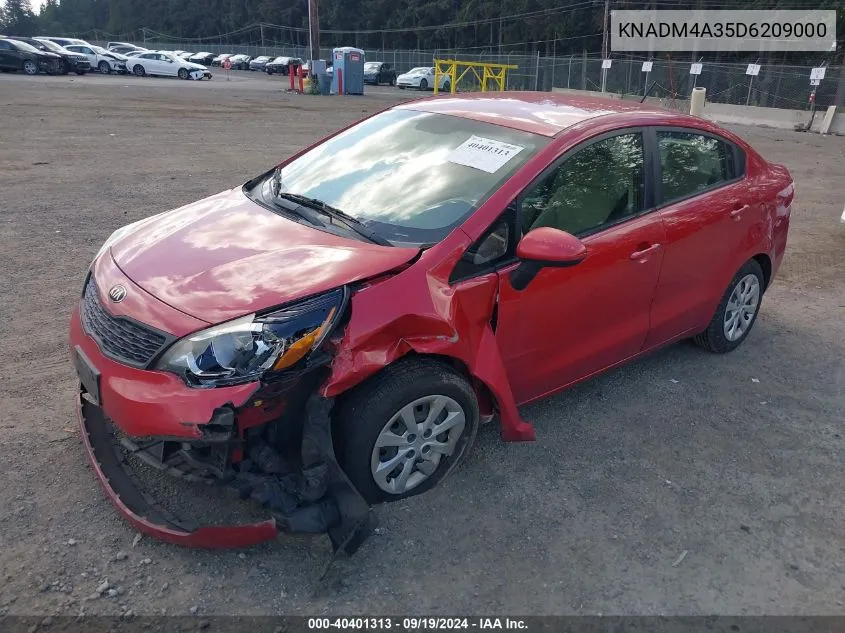 KNADM4A35D6209000 2013 Kia Rio Lx