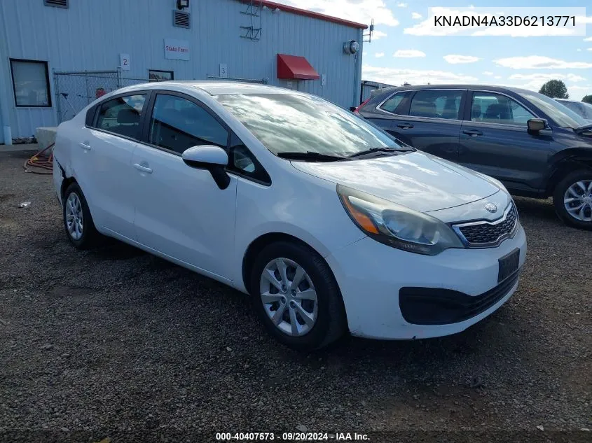 KNADN4A33D6213771 2013 Kia Rio Ex