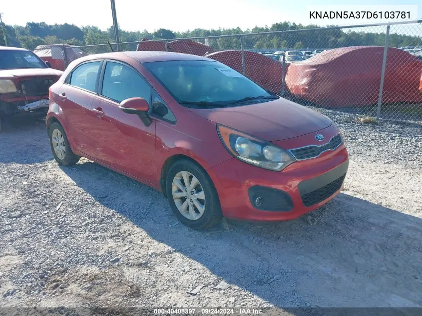 KNADN5A37D6103781 2013 Kia Rio Ex